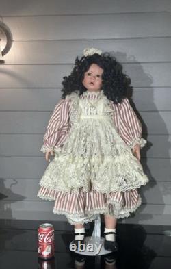 Vtg 33by Norma Rambaud, New Large Porcelain Doll 282/1000, No COA, France