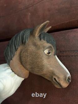 Vtg 90's Duncan Doll Body Soft Ceramic Hand Painted Horse New Read