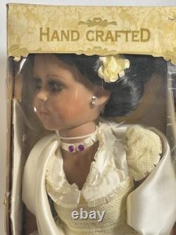 Vtg American Classics Zelda Zee African American Bride Porcelain Doll 26 Rare