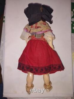 Vtg/Antique SFBJ Paris Composition Porcelain Bisque Doll 14 Tall-Orig clothes
