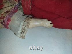 Vtg/Antique SFBJ Paris Composition Porcelain Bisque Doll 14 Tall-Orig clothes