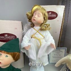 Vtg Ashton Drake Galleries Porcelain Doll Nativity 9 Pieces withBoxes & Papers