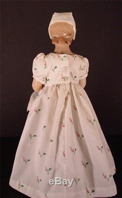 Vtg Bing & Grondahl B & G 14 Figurine Girl With Baby Doll Cloth Dress & Stand