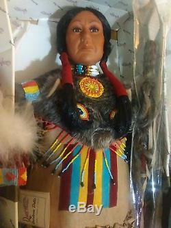 Vtg Duck House Heirloom Native American Indian Cheif Porcelain Doll 32