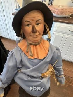 Vtg. Franklin Heirloom Wizard of oz Porcelain Dolls Set of 4 With Papers Great