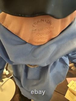 Vtg. Franklin Heirloom Wizard of oz Porcelain Dolls Set of 4 With Papers Great