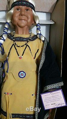 Vtg Goldendale 35 Native American Indian Elders WANOA & HENRY Porcelain Dolls