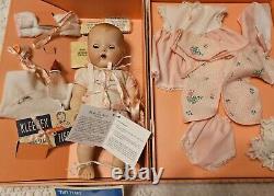 Vtg. Ideal Tiny Tears Baby Porcelain Doll With Pink Case, Clothing & Accessories