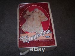 Vtg Le 1983 Ideal Thumbelina Porcelain Collectors Doll