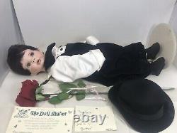 Vtg Linda Ricks The Doll Maker 26 Harry Boy Full Porcelain Doll + Accessories