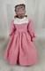 Vtg Magge Head Porcelain Doll Peach Blossom 14 African American Girl Htf Marked