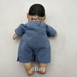 Vtg Nancy Bruns Doll Artist Signed Numbered Porcelain 15 Of 25 Asian Boy COA