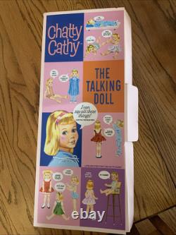 Vtg New-in-box 2001 Mattel Danbury Mint 18 Tall'chatty Cathy' With Papers