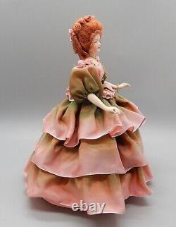 Vtg OOAK Porcelain Rosemary Tucker Woman Doll Artisan Dollhouse Miniature 112