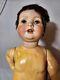 Vtg Porcelain /bisque Composition Baby Doll 23in Read