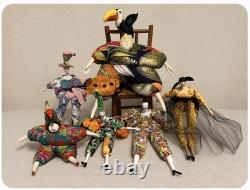 Vtg Poupee Millet Doll Lot Rigodon Isabelle Cerri Signed Art Fashion Dolls 90s