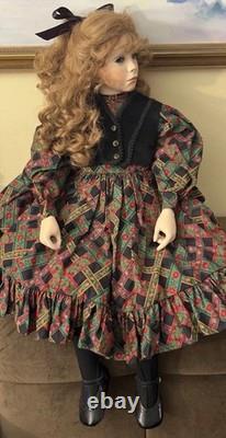 Vtg Reproduction Of Randy Eakin Sitting Porcelain DollLove Touched Children31