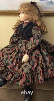 Vtg Reproduction Of Randy Eakin Sitting Porcelain DollLove Touched Children31