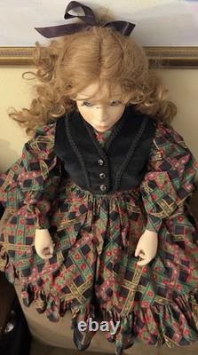 Vtg Reproduction Of Randy Eakin Sitting Porcelain DollLove Touched Children31