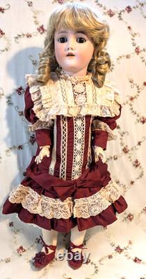 WONDERFUL 22 Handwerck 99 Antique German Doll SUPER BISQUE BJB CLOTHES