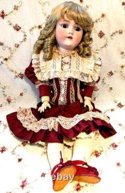 WONDERFUL 22 Handwerck 99 Antique German Doll SUPER BISQUE BJB CLOTHES