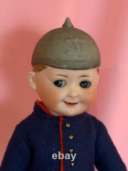 WOW! German Bisque Helmet Googly By Max Handwerck 11 Marked Dep Elite D 1
