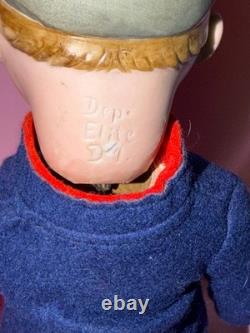 WOW! German Bisque Helmet Googly By Max Handwerck 11 Marked Dep Elite D 1