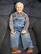 William L Wallace Old Grandpa Man Doll Porcelain Cloth Vintage Signed