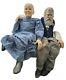 William Wallace Jr. Style 35 Elderly Couple Dolls Grandma Grandpa Bearded Rare