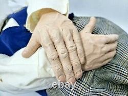 William Wallace Jr. STYLE 35 Elderly Couple Dolls Grandma Grandpa Bearded rare