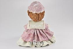 ZAMPIVA Vintage 10 Spaghetti Hair Girl Doll Figurine White Pink Italy A491