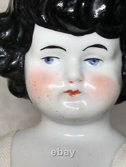 13 Porcelaine Antique Allemande Made China Head Unique Childs Coiffure Orig. #sb