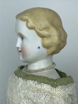 13 Poupée Ancienne Allemande Alt Beck Gottschaulck ABG Cheveux Blonds Nouveau Corps A