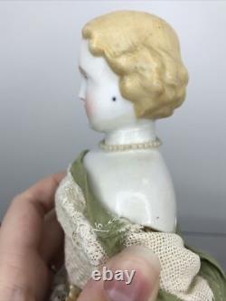 13 Poupée Ancienne Allemande Alt Beck Gottschaulck ABG Cheveux Blonds Nouveau Corps A