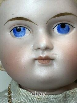 14 Antique Porcelaine Allemande Fait De La Chine Tête Kling Blonde Parian Painted Visage #un