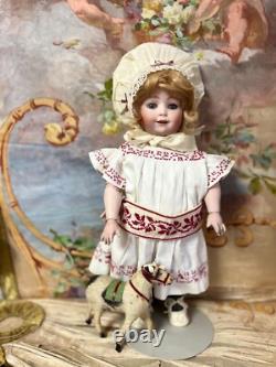 16,1 Très Rare Antiquité F. & W. Goebel Bavière Personnage Enfant Dol Bisque