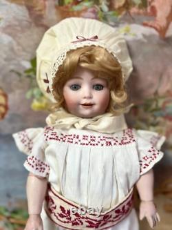 16,1 Très Rare Antiquité F. & W. Goebel Bavière Personnage Enfant Dol Bisque