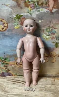 16,1 Très Rare Antiquité F. & W. Goebel Bavière Personnage Enfant Dol Bisque