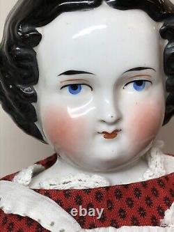 16,5 Antique Porcelaine Allemande Chine Tête Contag Boheme 1880-1890 Haut Brow #un