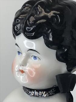 16 Antique Porcelaine Allemande Fabriquée En Chine Tête Butler Frères Poupée À Bas Sourcils #a