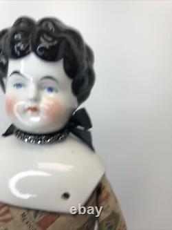 16 Antique Porcelaine Allemande Fabriquée En Chine Tête Butler Frères Poupée À Bas Sourcils #a