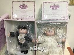16 Paire De Poupée En Porcelaine Vintage Paire De Mariées & Marié Enfants # 0451 Avec Coa Et Mib