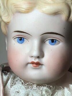 17 Antique Porcelaine Allemande Fait De La Chine Head Blonde Parian Remplacée #sa Corps