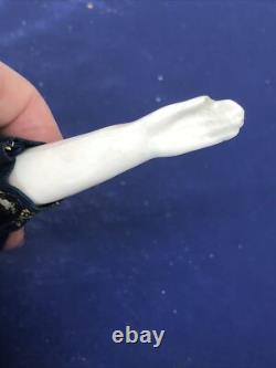 17 Poupée en porcelaine allemande antique tête en Chine Conte Boehme plat 1870 #o