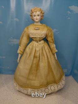 18 poupées vintage en porcelaine bisque, belle robe