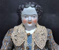 1860 Kloster Veilsdorf 21 Poupée Antique en Porcelaine Flattop