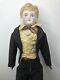 19.5 Antique Bisque Allemand Chine Tête Abg 1210 #7 Homme Molded Blond Cheveux #a