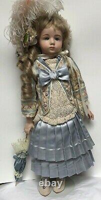 19 A. Marque Doll Tous Porcelaine Tête/armes & Antique Corps Repro Français