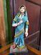 1940 Vintage Main Indien Femme Dans Saree Traditionnelle Wearings Porcelaine Poupée