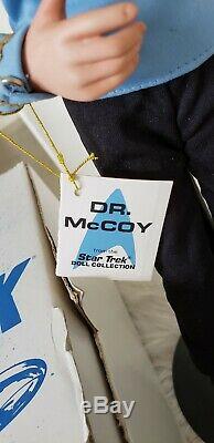 1988 Star Trek Dr Mccoy Doll Le 14 Porcelain Doll Vintage 1980 Dans La Boîte